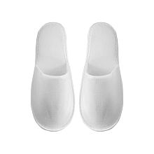 16893_Тапки закрытый мыс махра белая (1)